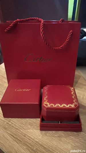 Inel Cartier 1K aur alb 18karate - imagine 3