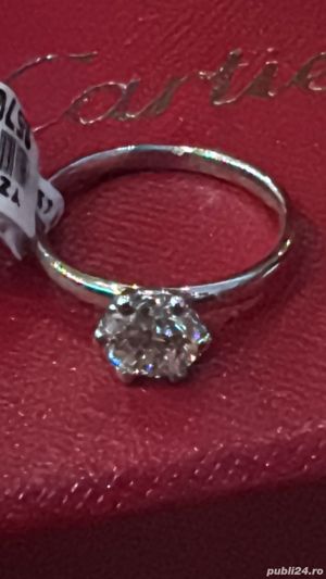 Inel Cartier 1K aur alb 18karate - imagine 2