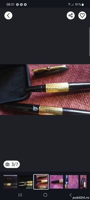 set stillou si pix de colectie aur 24k  - imagine 4