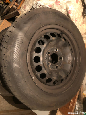 vand jante tabla 5x112 cu cauciucuri si capace originale mercedes - imagine 5