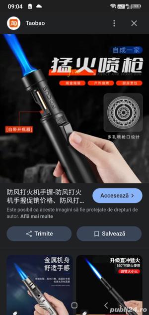 Brichetă cu flacără cu jet butan