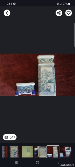 vaza portelan semnata de colectie - imagine 5