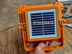 Proiector LED 300W Portabil, Panou Solar, USB, 5 Functii, Camping etc - imagine 4