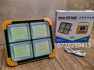 Proiector LED 300W Portabil, Panou Solar, USB, 5 Functii, Camping etc