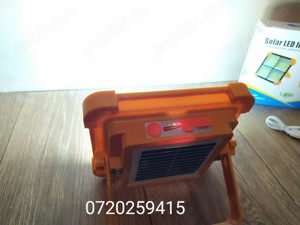 Proiector LED 300W Portabil, Panou Solar, USB, 5 Functii, Camping etc - imagine 8