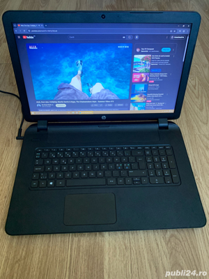 Laptop HP Slim Display mare 17,3 inch Led,Windows,6gb ram ddr3,SSD 130gb memorie  - imagine 2