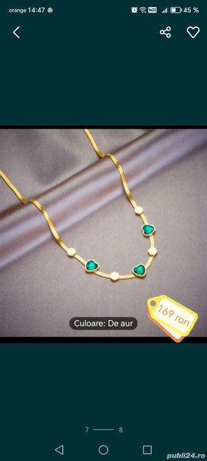 Vând bijuterii placate cu aur de 18 karate