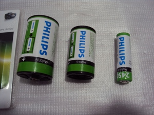 acumulatori AA Philips 2450 mAh cu adaptor R14,set 2buc - imagine 3