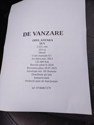 Opel Antara - de vanzare - imagine 4