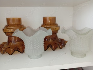 Abajur lustră set de 3 4 buc. lucrate manual stică