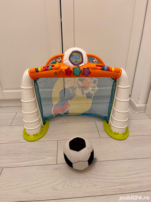 Joc Chicco 3 in 1 Liga de Fotbal, poarta fotbal interactiva impecabila