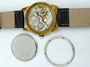 ceas Wostok cal. 2605, 17 rubine, placat cu aur, anii '60 - imagine 5