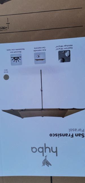 Vand Umbrela 400*200*237 cm, cu manivela, pt. Terasa-Gradina-Iarba Verde, NOUA Pret 449 Lei. - - Umb - imagine 4