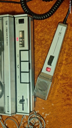 Dictafon (mini magnetofon) vintage Grundig Stenorette SL - imagine 3