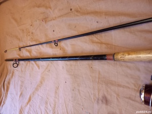 Lanseta carbon 3m, actiune 300g, mulineta Okuma 3 rulmenti  - imagine 3