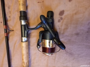 Lanseta carbon 3m, actiune 300g, mulineta Okuma 3 rulmenti  - imagine 5