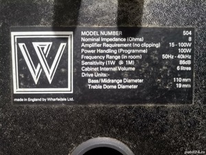 Boxe de raft Wharfedale 504 - imagine 4