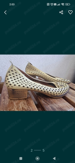 Pantofi din piele  - imagine 2