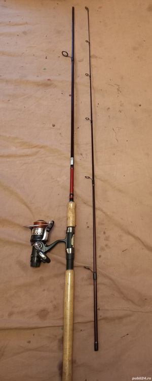 Lanseta carbon spining 2,7m mulineta Energo 3000, 7 rulmenti 