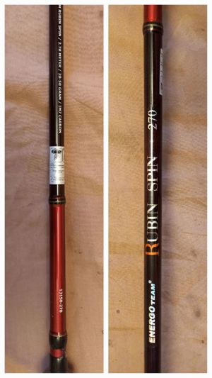 Lanseta carbon spining 2,7m mulineta Energo 3000, 7 rulmenti  - imagine 2