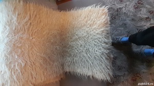 husa fotoliu din lana lucrata manual