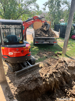 Execut lucrari cu miniexcavatorul!  - imagine 4