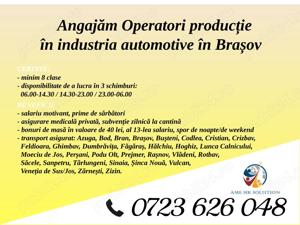Angajăm Operatori producție