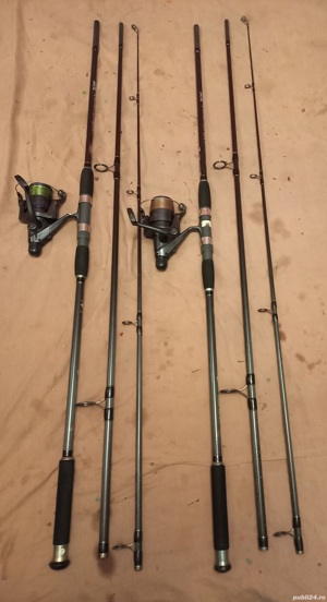 Lanseta carbon Ambassador 3,6m, 3 sectiunicu mulinete DAM QUICK 500