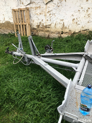 Trailer basculabil foarte robust pe arcuri . - imagine 2