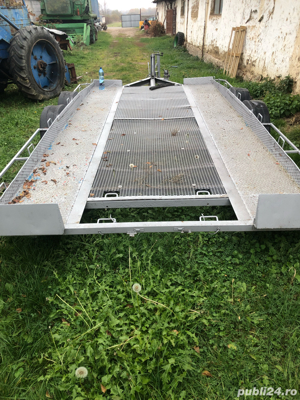 Trailer basculabil foarte robust pe arcuri . - imagine 4