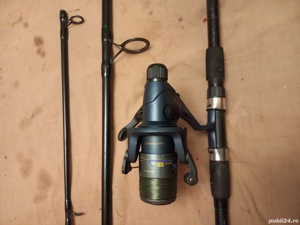 Lanseta 3,6m, CarpHunter, mulineta Dam Quick 4500, 3 rulmenti  - imagine 5