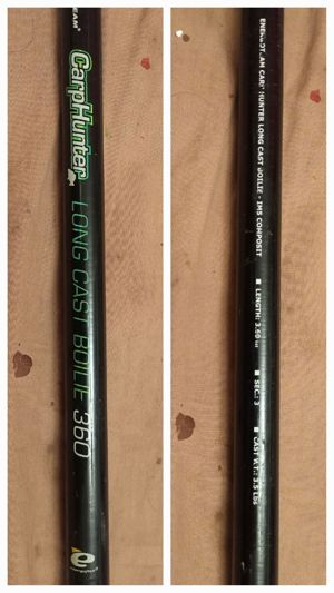 Lanseta 3,6m, CarpHunter, mulineta Dam Quick 4500, 3 rulmenti  - imagine 2