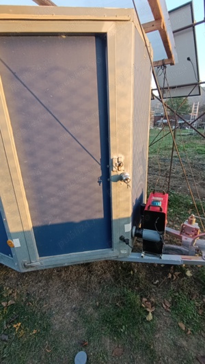 Vand remorca minirulota 750 kg cu sistem de franare  - imagine 4