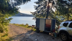 Vand remorca minirulota 750 kg cu sistem de franare