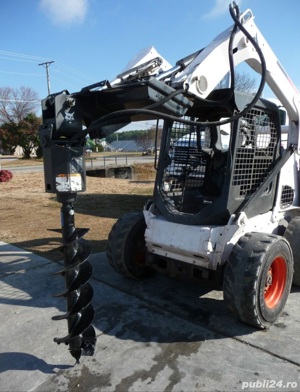 inchiriere BOBCAT S650 cu foreza burghiu