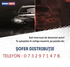 Facem noi angajari IN DISTRIBUTIE!!SOFERI cat.B, cu sau fara experienta .(Femei Barbati )