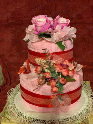 Torturi din Prosoape confectionate de mana  - imagine 3