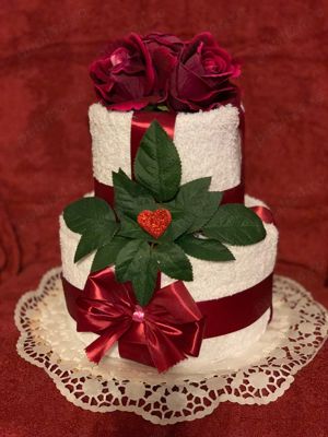 Torturi din Prosoape confectionate de mana  - imagine 2