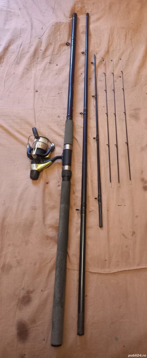 Lanseta feeder Royal Range 3,6m, cu mulineta Shimano Hyperloop 4000