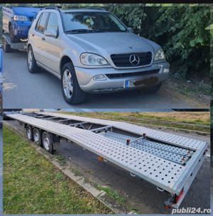 Vând Mercedes ML 2.7 cuplaj cu remorca dubla