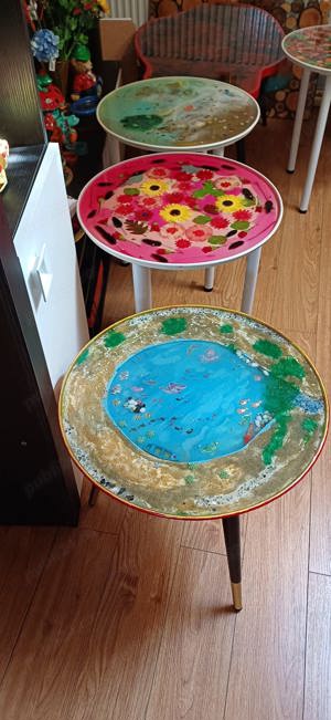 masute  de cafea rasina hand made 