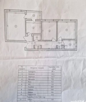 Apartament 3 camere, decomandat- Str Liniei, Gorjului