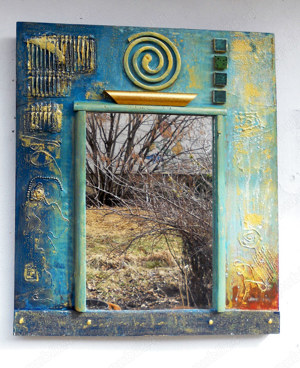 Panou decorativ cu oglinda