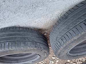Roti de vara 185 65 R15 Clio Logan 2 MCV Jante originale si Anvelope Michelin si Goodyear - imagine 3