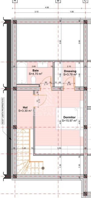 Penthouse cu scara interioara deosebita, 3 camere si 2 bai langa Lidl. - imagine 16
