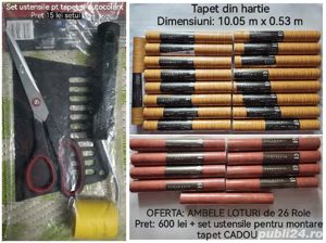Role tapet hartie set ustensile racleta foarfeca trafatete autocolant tapet si lavabila