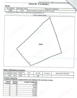 Teren de vanzare situat in sat Hermeziu, comuna TRIFESTI, judetul Iasi. - imagine 3