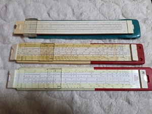 Colectie rigla de calcul Leningrad si Aristo Schollar LL 1974