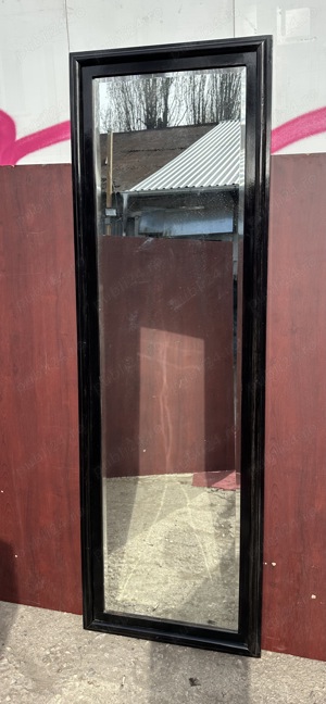 Oglinda Vintage de cristal cu rama de lemn masiv 200x65 cm