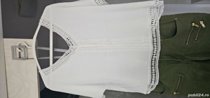 Pantalon casual H&M și bluză gen ie - imagine 2
